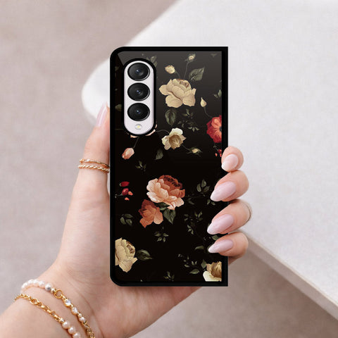 Samsung Galaxy Z Fold 4 5G Cover - Foral Series 2 - HQ Premium Shine Durable Shatterproof Case