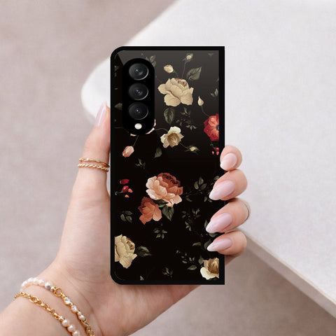 Samsung Galaxy Z Fold 3 5G Cover - Foral Series 2 - HQ Premium Shine Durable Shatterproof Case