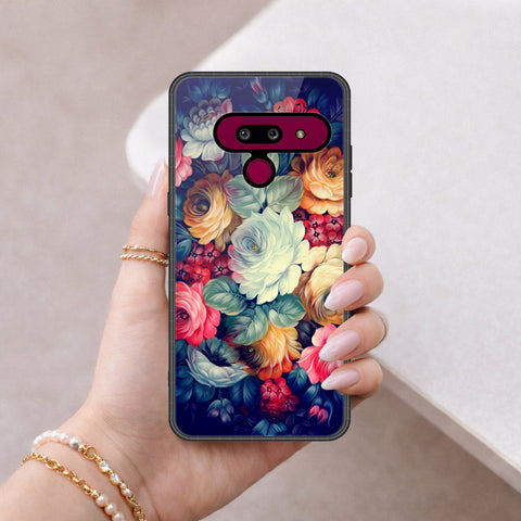 LG G8 ThinQ Cover - Foral Series 2 - HQ Premium Shine Durable Shatterproof Case