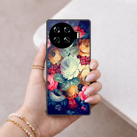 Tecno Spark 20 Pro Plus Cover - Foral Series 2 - HQ Premium Shine Durable Shatterproof Case