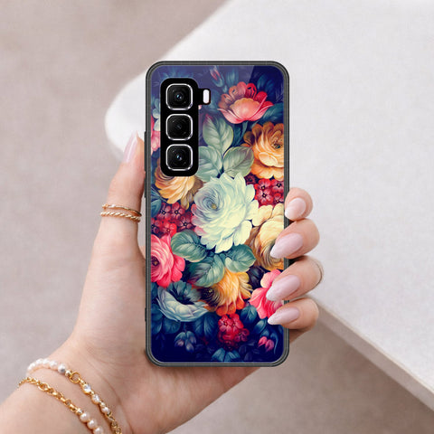 Infinix Hot 50 4G Cover - Foral Series 2 - HQ Premium Shine Durable Shatterproof Case