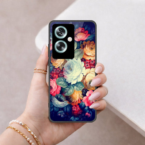 Oppo A2 Cover - Foral Series 2 - HQ Premium Shine Durable Shatterproof Case