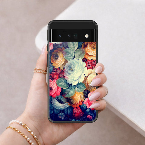 Google Pixel 6 Pro Cover - Foral Series 2 - HQ Premium Shine Durable Shatterproof Case