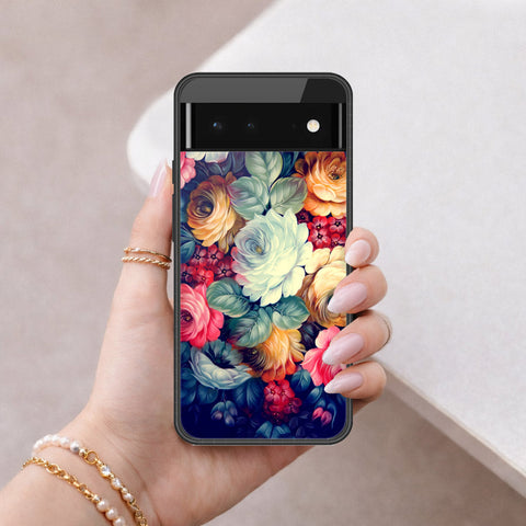 Google Pixel 6 Cover - Foral Series 2 - HQ Premium Shine Durable Shatterproof Case