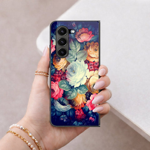 Samsung Galaxy Z Fold 6 5G Cover - Foral Series 2 - HQ Premium Shine Durable Shatterproof Case