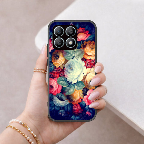 Honor X8a Cover - Foral Series 2 - HQ Premium Shine Durable Shatterproof Case