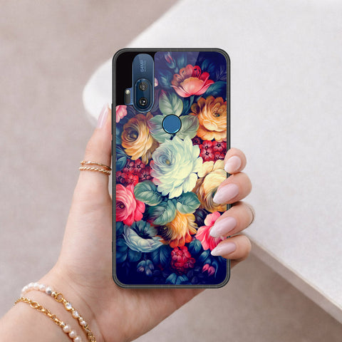 Motorola One Hyper Cover - Foral Series 2 - HQ Premium Shine Durable Shatterproof Case
