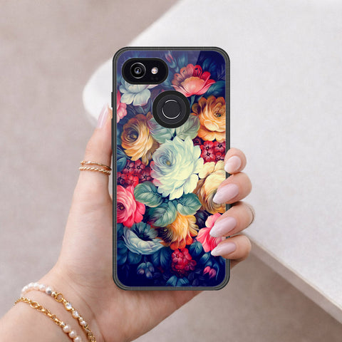 Google Pixel 3 XL Cover - Foral Series 2 - HQ Premium Shine Durable Shatterproof Case