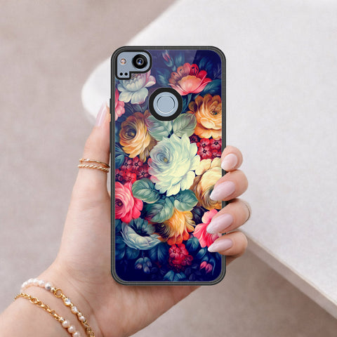 Google Pixel 2 XL Cover - Foral Series 2 - HQ Premium Shine Durable Shatterproof Case