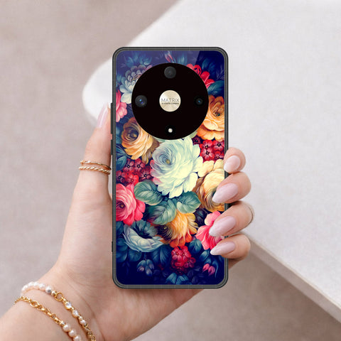 Honor X9a Cover - Foral Series 2 - HQ Premium Shine Durable Shatterproof Case