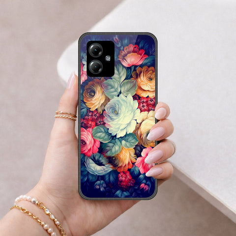 Motorola Moto G14 Cover - Foral Series 2 - HQ Premium Shine Durable Shatterproof Case