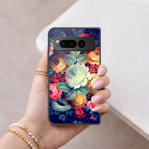 Google Pixel Fold Cover - Foral Series 2 - HQ Premium Shine Durable Shatterproof Case