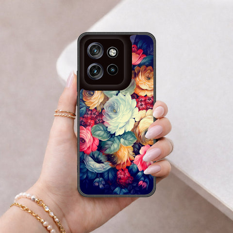 Motorola Edge 50 Neo Cover - Foral Series 2 - HQ Premium Shine Durable Shatterproof Case