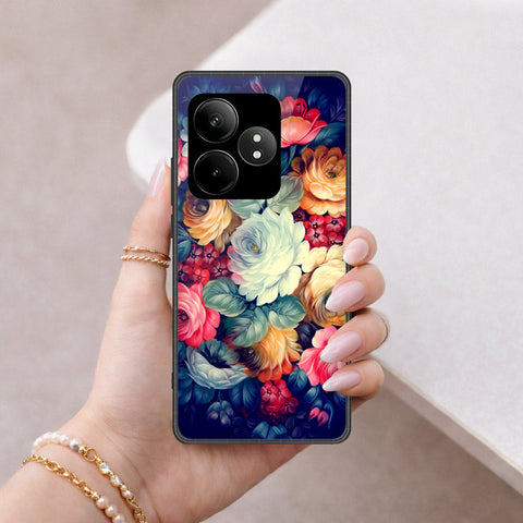 Realme GT 6 Cover - Foral Series 2 - HQ Premium Shine Durable Shatterproof Case