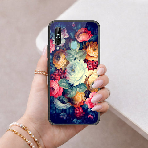 Samsung Galaxy M40 Cover - Foral Series 2 - HQ Premium Shine Durable Shatterproof Case