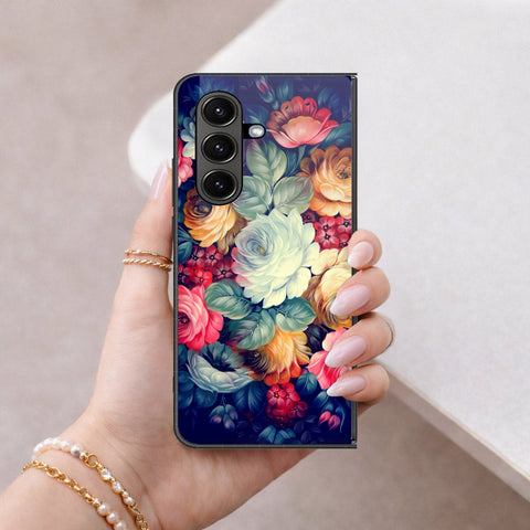 Samsung Galaxy Z Fold 8 Cover - Foral Series 2 - HQ Premium Shine Durable Shatterproof Case