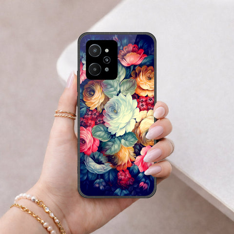 Realme C31 Cover - Foral Series 2 - HQ Premium Shine Durable Shatterproof Case