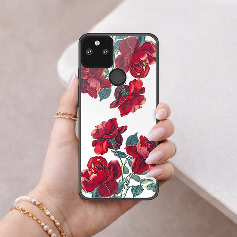 Google Pixel 5a 5G Cover - Foral Series 2 - HQ Premium Shine Durable Shatterproof Case