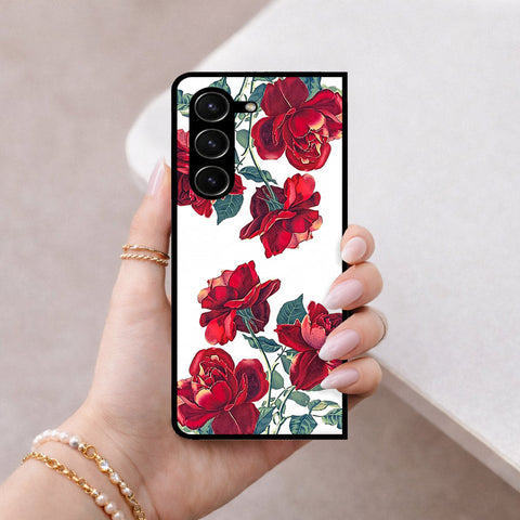 Samsung Galaxy Z Fold 5 5G Cover - Foral Series 2 - HQ Premium Shine Durable Shatterproof Case