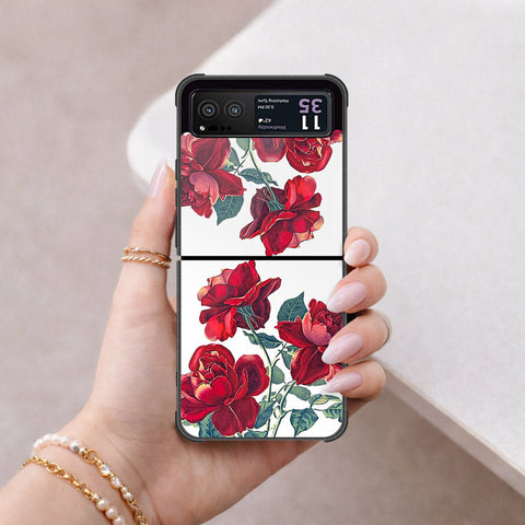 Motorola Razr 40 Cover - Foral Series 2 - HQ Premium Shine Durable Shatterproof Case