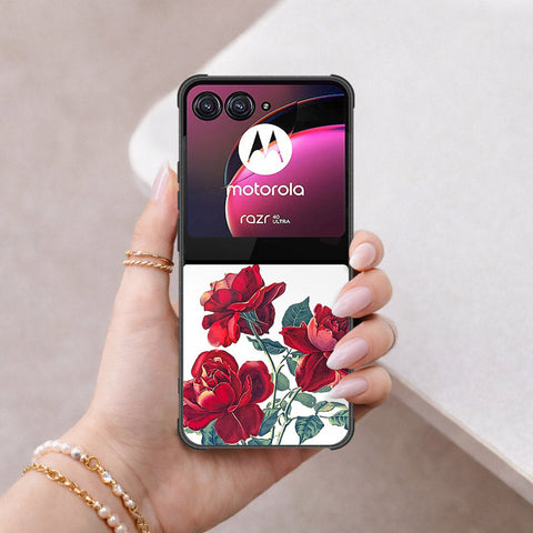 Motorola Razr 40 Ultra Cover - Foral Series 2 - HQ Premium Shine Durable Shatterproof Case