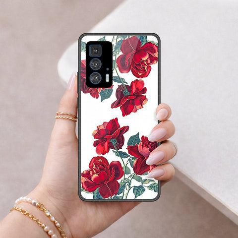 Motorola Edge 20 Pro Cover - Foral Series 2 - HQ Premium Shine Durable Shatterproof Case