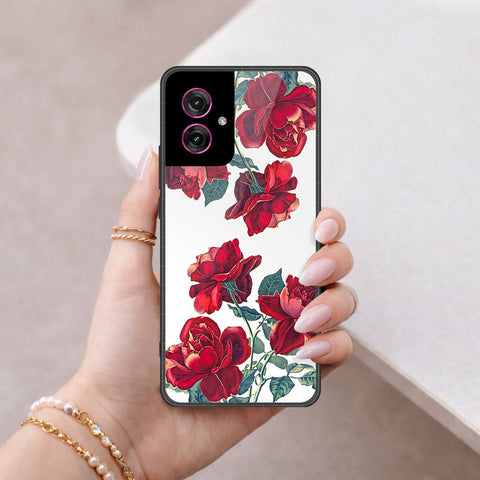 Motorola Moto G55 Cover - Foral Series 2 - HQ Premium Shine Durable Shatterproof Case