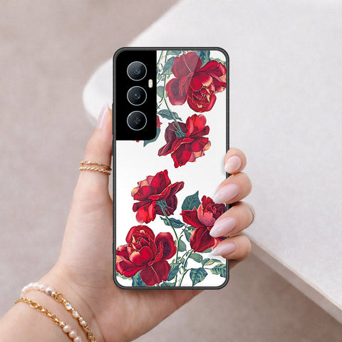 Realme C65 Cover - Foral Series 2 - HQ Premium Shine Durable Shatterproof Case