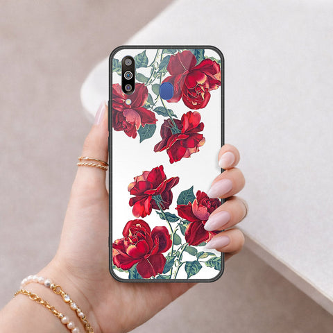 Samsung Galaxy M30 Cover - Foral Series 2 - HQ Premium Shine Durable Shatterproof Case