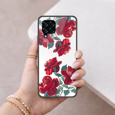Samsung Galaxy M53 Cover - Foral Series 2 - HQ Premium Shine Durable Shatterproof Case