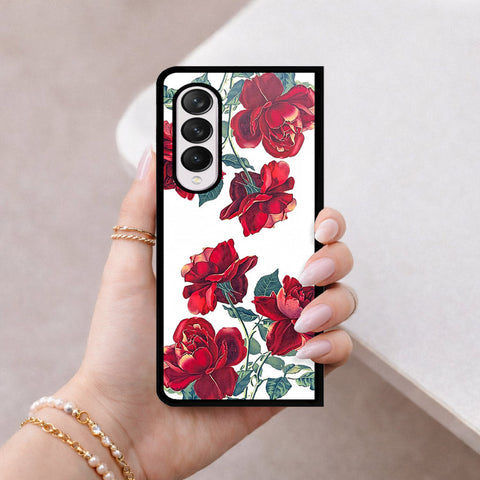 Samsung Galaxy Z Fold 4 5G Cover - Foral Series 2 - HQ Premium Shine Durable Shatterproof Case