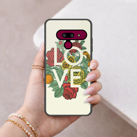 LG G8 ThinQ Cover - Foral Series 2 - HQ Premium Shine Durable Shatterproof Case
