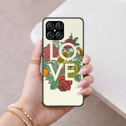 Honor X8 Cover - Foral Series 2 - HQ Premium Shine Durable Shatterproof Case