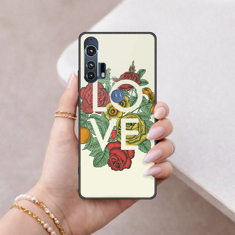Motorola Edge Plus 2020 Cover - Foral Series 2 - HQ Premium Shine Durable Shatterproof Case