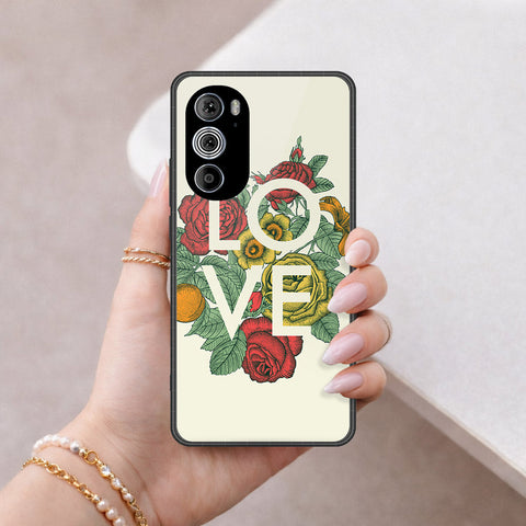 Motorola Edge 30 Pro Cover - Foral Series 2 - HQ Premium Shine Durable Shatterproof Case