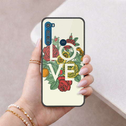 Motorola One Fusion Plus Cover - Foral Series 2 - HQ Premium Shine Durable Shatterproof Case