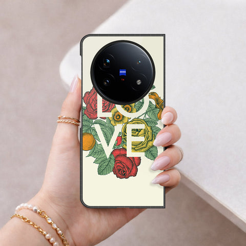 Vivo X Fold 5 Cover - Foral Series 2 - HQ Premium Shine Durable Shatterproof Case