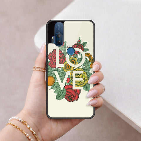 Motorola One Hyper Cover - Foral Series 2 - HQ Premium Shine Durable Shatterproof Case
