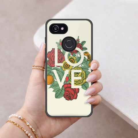 Google Pixel 3 XL Cover - Foral Series 2 - HQ Premium Shine Durable Shatterproof Case