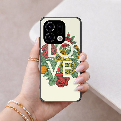 Oppo Find X9 Cover - Foral Series 2 - HQ Premium Shine Durable Shatterproof Case