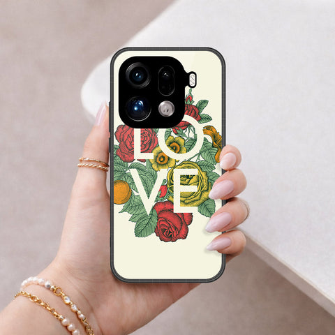 Oppo Find X9 Pro Cover - Foral Series 2 - HQ Premium Shine Durable Shatterproof Case