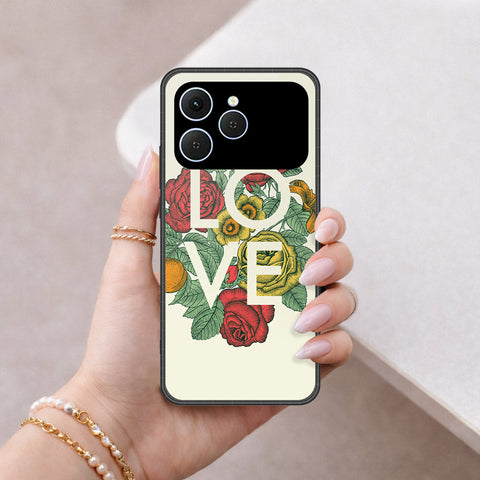 Tecno Spark 40 Cover - Foral Series 2 - HQ Premium Shine Durable Shatterproof Case