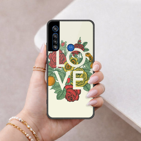 Motorola Moto G8 Play Cover - Foral Series 2 - HQ Premium Shine Durable Shatterproof Case
