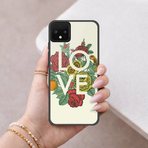 Google Pixel 4 Cover - Foral Series 2 - HQ Premium Shine Durable Shatterproof Case