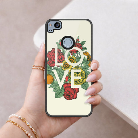Google Pixel 2 XL Cover - Foral Series 2 - HQ Premium Shine Durable Shatterproof Case