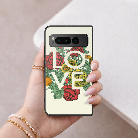 Google Pixel Fold Cover - Foral Series 2 - HQ Premium Shine Durable Shatterproof Case