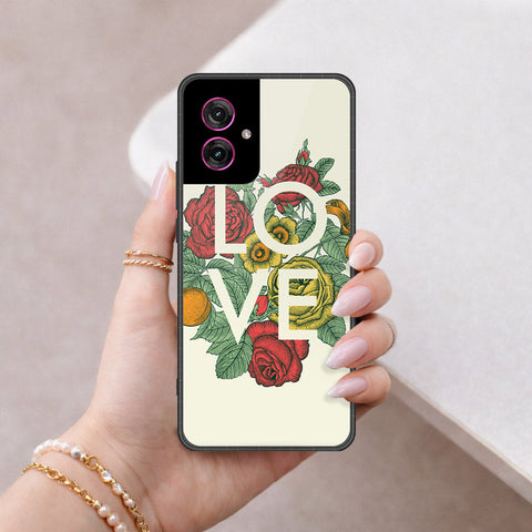 Motorola Moto G55 Cover - Foral Series 2 - HQ Premium Shine Durable Shatterproof Case