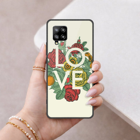 Samsung Galaxy M42 5G Cover - Foral Series 2 - HQ Premium Shine Durable Shatterproof Case