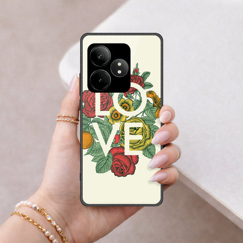 Realme GT 6 Cover - Foral Series 2 - HQ Premium Shine Durable Shatterproof Case