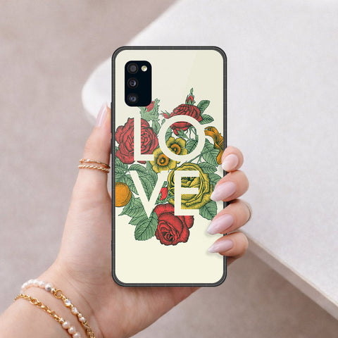 Samsung Galaxy A41 Cover - Foral Series 2 - HQ Premium Shine Durable Shatterproof Case